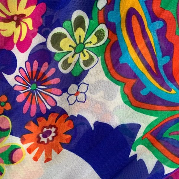 Beige by ECI Multi-Print Art To Wear Swim Cover / Tunic - Picture 9 of 10